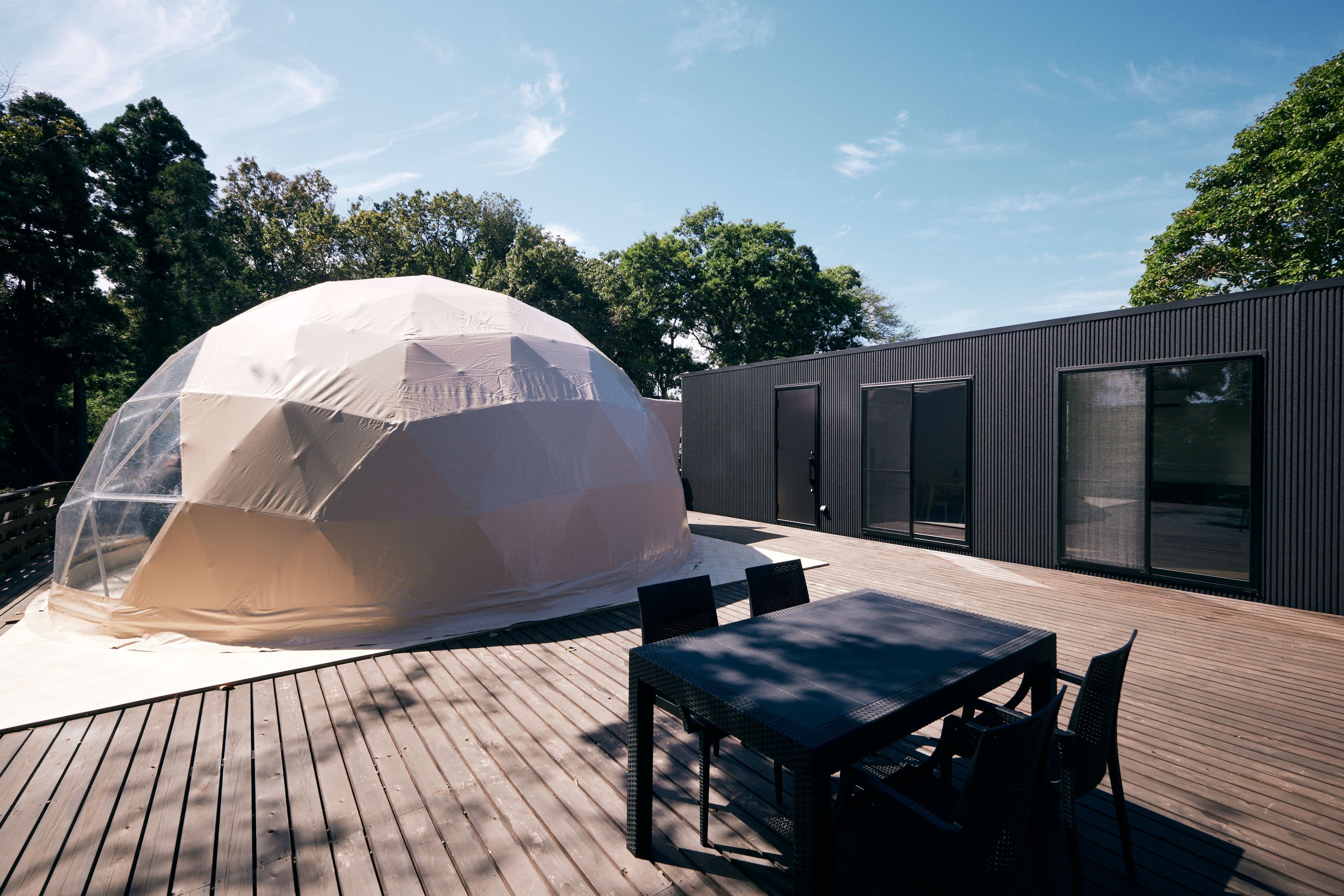 まるのもり Glamping with dog